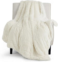 Bedsure GentleSoft Fluffy Cream Throw Blanket Decorative Blankets by BEDSURE