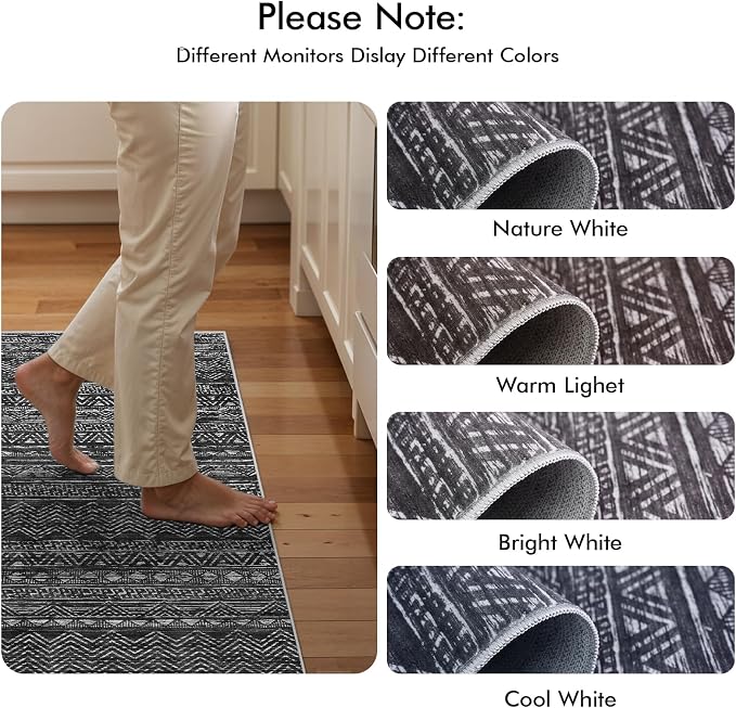 4x10 Washable Hallway Runner Rug：Moroccan Non-Slip Wide Runners - Image 9
