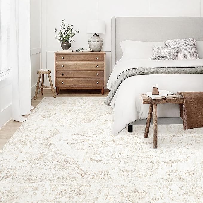 10x14 Area Rugs for Living Room: Washable Rug Vintage Large Rugs Soft Non Slip - Image 3