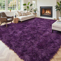 Area Rugs 9x12 Living Room, Shaggy Carpet Soft Plush Furry Bedside Rug Large by Junhejiamei
