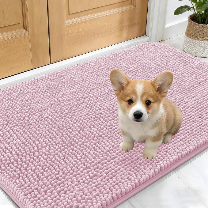 OLANLY Dog Door Mat for Muddy Paws 30x17, Absorbs Moisture and Dirt, Absorbent by OLANLY