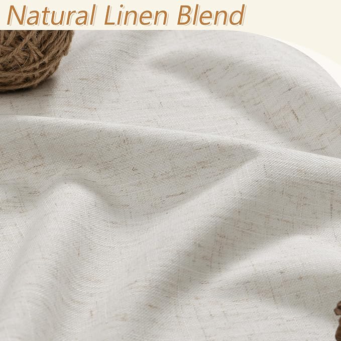 Guken Boho 100 Inches Long 100% Blackout Curtains Room Darkening Large Window - Image 3