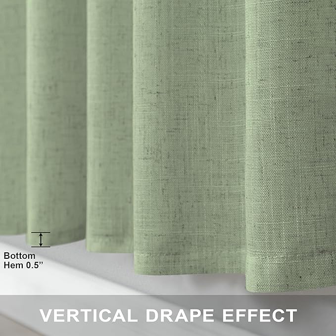 Light Sage Curtains 38 Inch Wide - Image 6