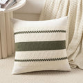 Fancy Homi Set of 1 Boho Olive Green Euro Decorative Throw Pillow Cover 26x26 by Fancy+Homi