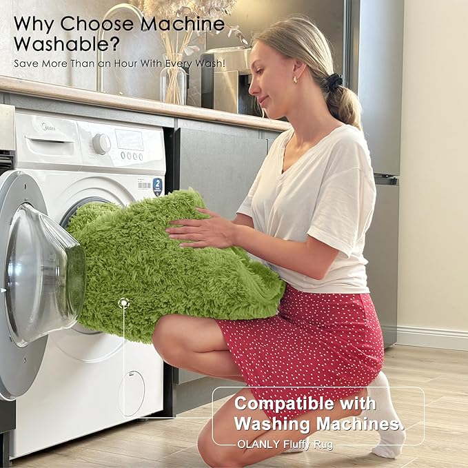 OLANLY 9x12 Machine Washable Large Area Rugs - Image 2