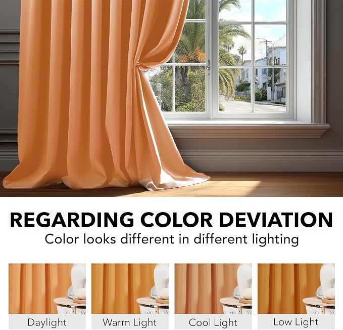 Deconovo Rod Pocket and Back Tab Blackout Curtains - Image 6