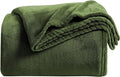 KMUSET Super Soft Throw Blanket Premium Silky Flannel Fleece Throw Size Green by COZYBLANKETHappyHomeLife