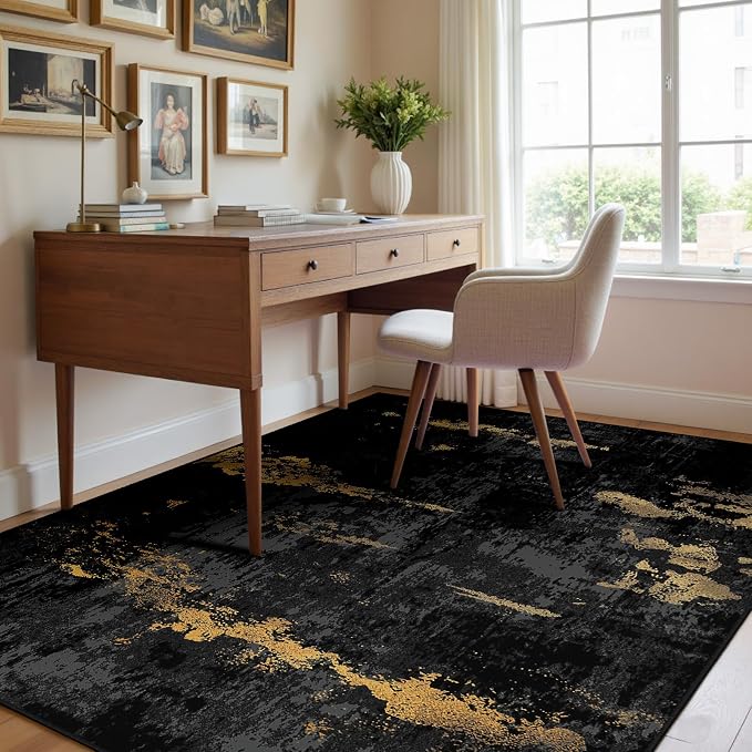 Washable Area Rugs 3'x5' Non-Slip Modern Abstract Soft - Image 8