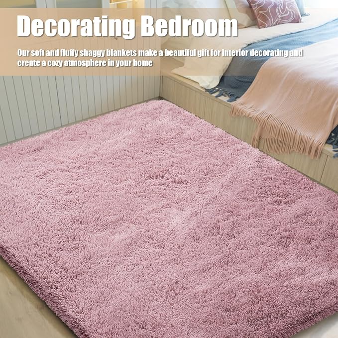 9x12 Fluffy Area Rugs for Living Room, Large Fuzzy Shag Area Rug for Bedroom - Image 6