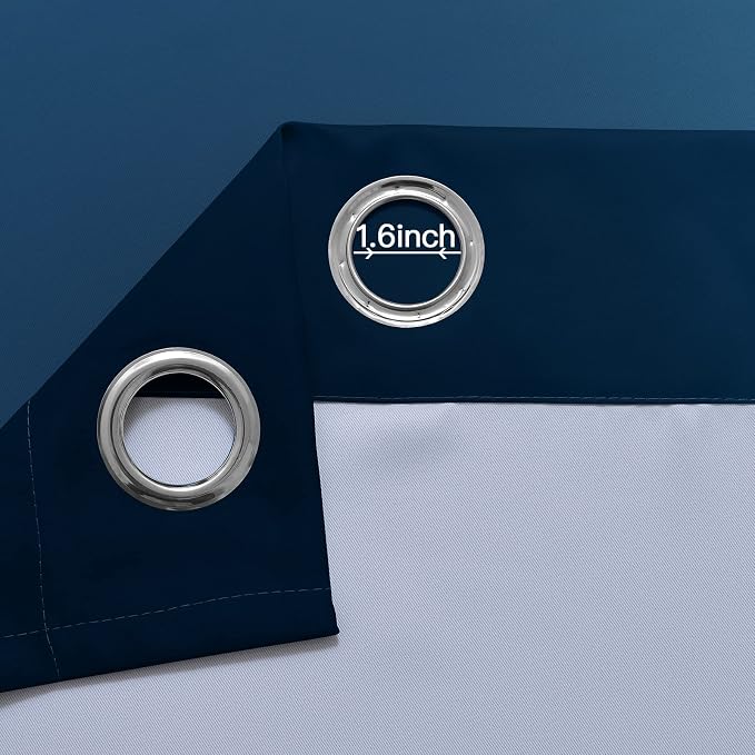 Yakamok 72 Inch Length Light Blocking Grommet Window Drapes - Image 4