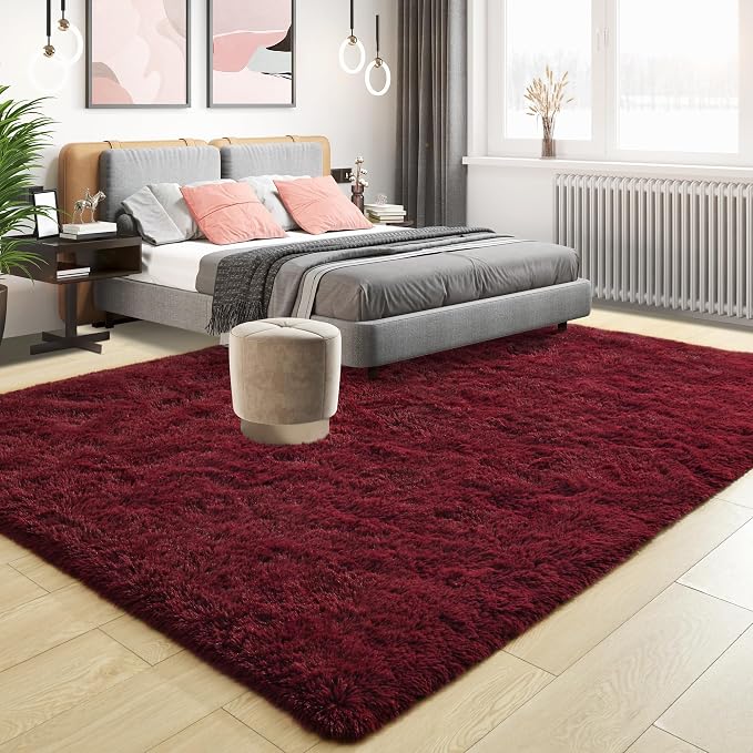 Tepook Fluffy Large Rugs for Living Room, Area Rug 6x9 Soft Carpet for Bedroom - Image 2