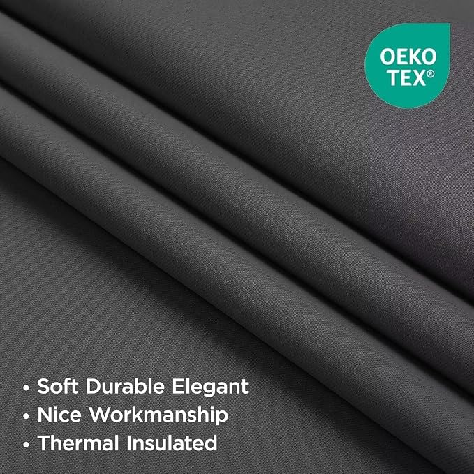 Joydeco Blackout Curtains 72 Inch Length 2 Panels Set, Thermal Insulated Long - Image 2