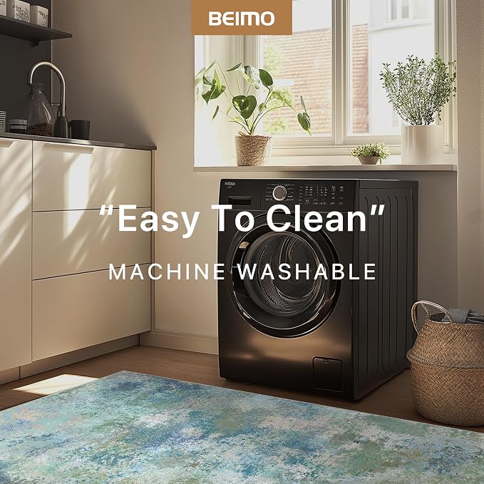 BEIMO Area Rugs 4x6 for Living Room Bedroom, Modern Abstract Machine Washable - Image 6