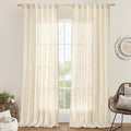 LAMIT Natural Linen Curtains 108 Inch by LAMIT