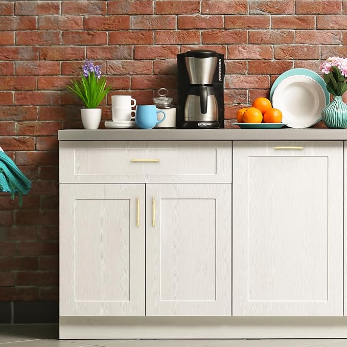 25 Pack Cabinet Handles 3.75" Hole Center - Curved Cabinet Pulls Brushed Brass Drawer Pulls for Kitchen Cupboard Solid Handles for Dresser Drawer Arch Closet Hardware
