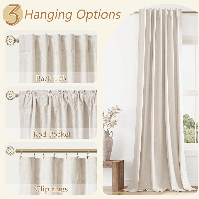 Guken 100% Blackout Curtains 42 Inch Wide by 108 Inch - Image 6