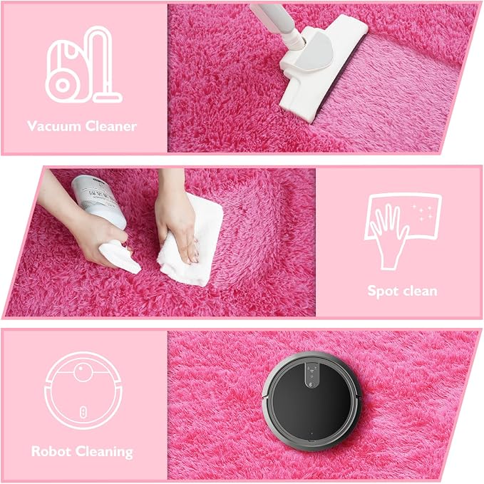 6x9 Fluffy Area Rug for Living Room, Shag Area Rugs for Bedroom, Soft Fuzzy Rug - Image 4