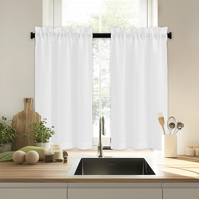 RYB HOME Cafe Semi Sheer Valances - Image 6