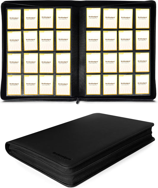 16 Pockets Premium Card Binder 1024 Cards Trading Card Binders Side Load Card Storage Display Album(16 Pocket 1024 Card Slot,Black)
