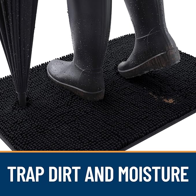 OLANLY Dog Door Mat for Muddy Paws 59x35, Absorbs Moisture and Dirt, Absorbent - Image 2