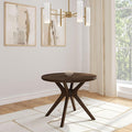Plank+Beam Verso Round Dining Table, 38 Inch Solid Walnut Kitchen & Dining Room Table