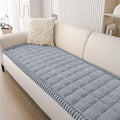 Smiry Couch Cover for Dogs Washable, Non Slip Fuzzy Pet Couch Covers for 3 Cushion Sofa Pet Friendly, Thick Soft Sofa Slipcovers Cushion Protector (Grey, 27.6" x 59")