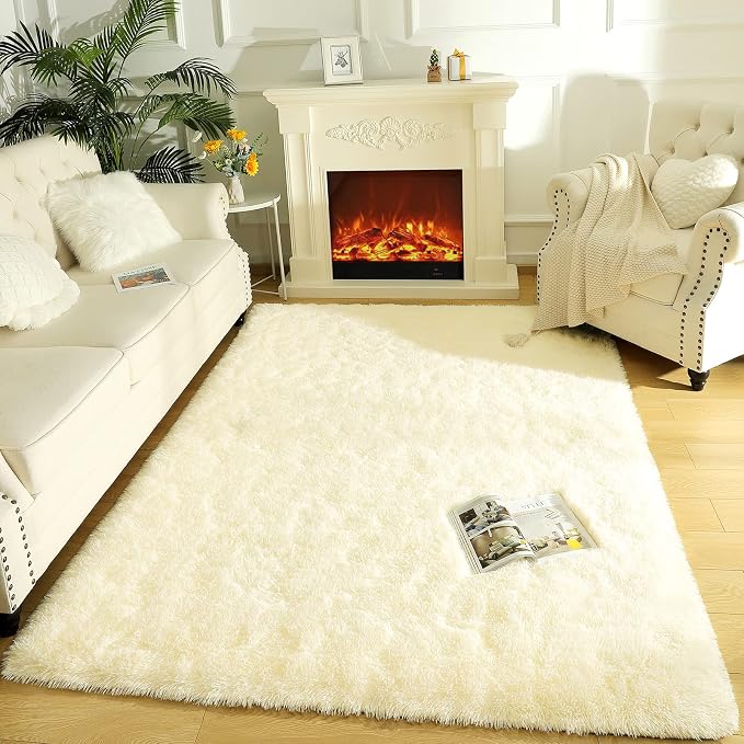 LOCHAS Ultra Soft Indoor Modern Area Rugs Fluffy Living Room Carpets - Image 6