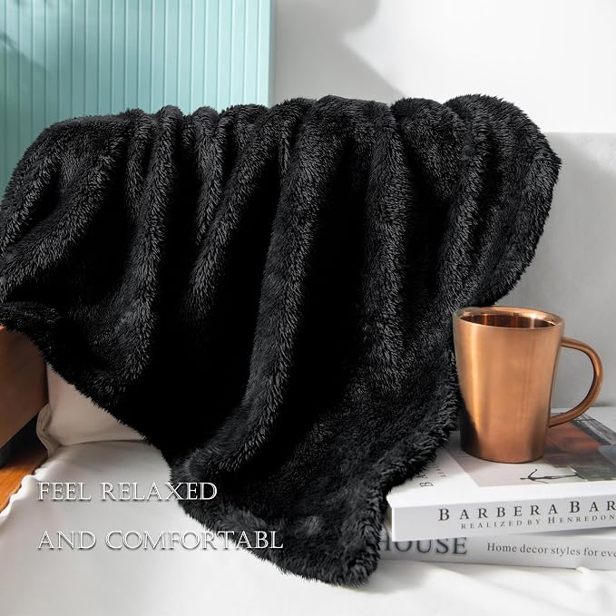 Exclusivo Mezcla Plush Fuzzy Fleece Throw Blanket Extra Large, Super Soft - Image 4