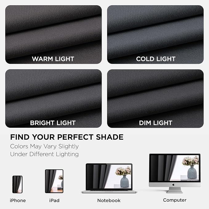 Joydeco Blackout Curtains 90 Inch Length 2 Panels Set, Thermal Insulated Long - Image 8