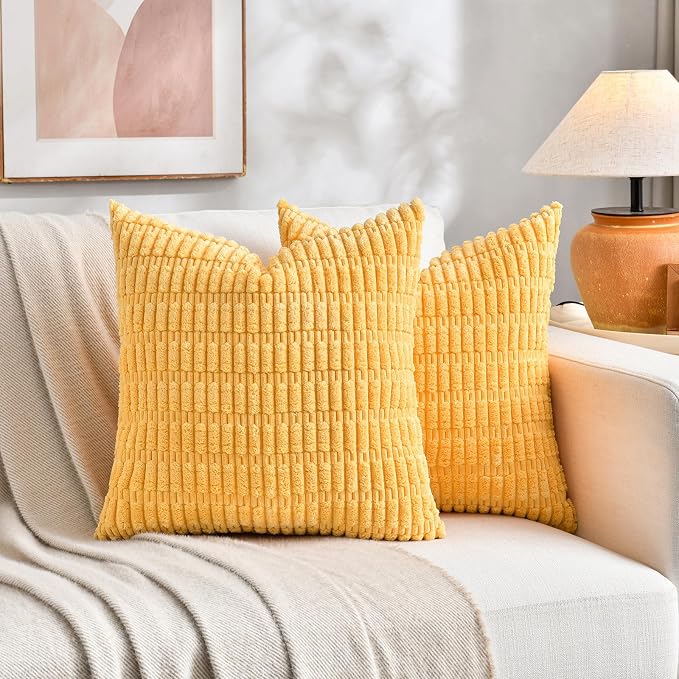 Fancy Homi Set of 4 Spring Boho Decorative Throw Pillow Covers 16x16 Inch - Image 5