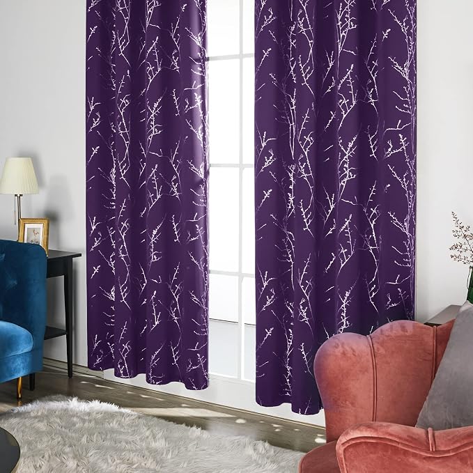 Deconovo Blackout Curtains for Bedroom, Thermal Insulated Soundproof Grommet - Image 4