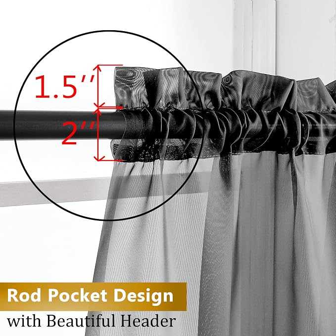 Aiyufeng Black Curtains & Drapes - Image 5