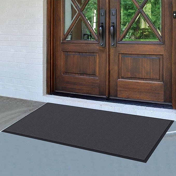Amyracel Front Door Mat Indoor Outdoor Entrance, 36'' x 120'' All-Season Waterproof Heavy Duty Doormat for Outside Entry, Stain and Fade Resistant, Low Profile, Easy Clean Patio Entryway Mat