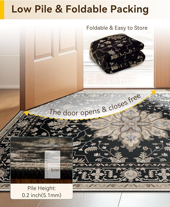 Area Rugs 2'x4' Kitchen Rugs Entry Rug Small Rugs - Image 5