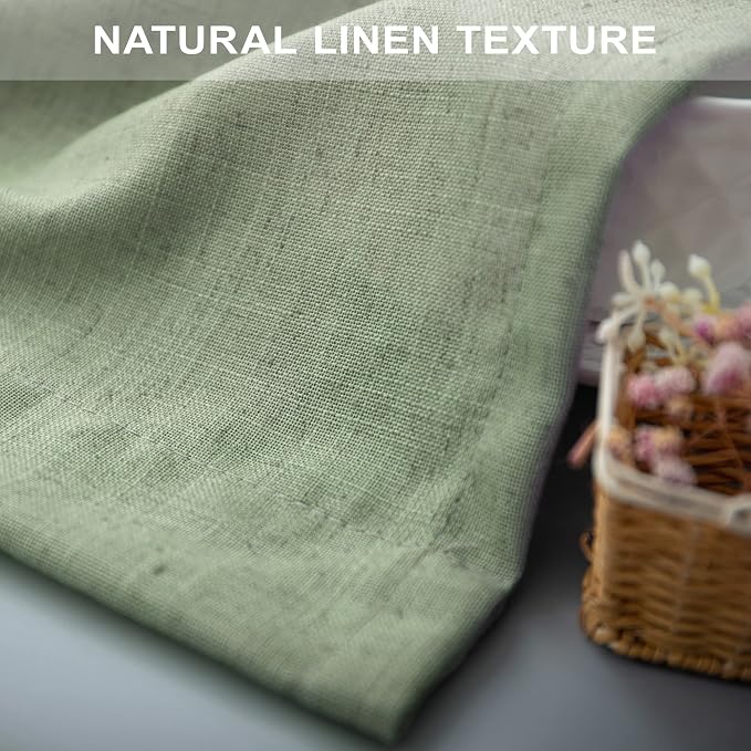 Pitalk Sage Green Curtains 5 FT Wide by 84 Inches Long - Image 7