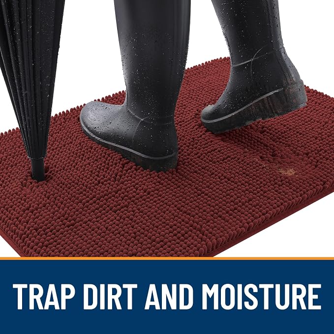 OLANLY Dog Door Mat for Muddy Paws 59x32, Absorbs Moisture and Dirt, Absorbent - Image 2