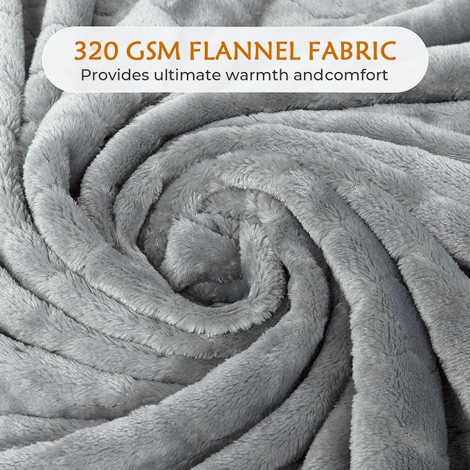 TOONOW Fleece Bed Blanket Queen Size 90x90 inches, Super Soft Fluffy Fuzzy - Image 6