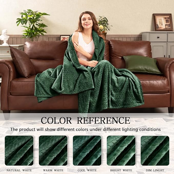 inhand Fleece Blanket for Bed, Super Soft Flannel Cozy King Bed Blanket for - Image 6