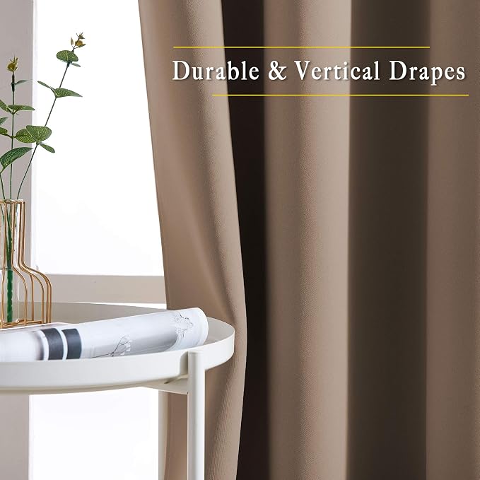 NICETOWN Blackout Curtains for Bedroom, Grommet Top Room Darkening Thermal - Image 5