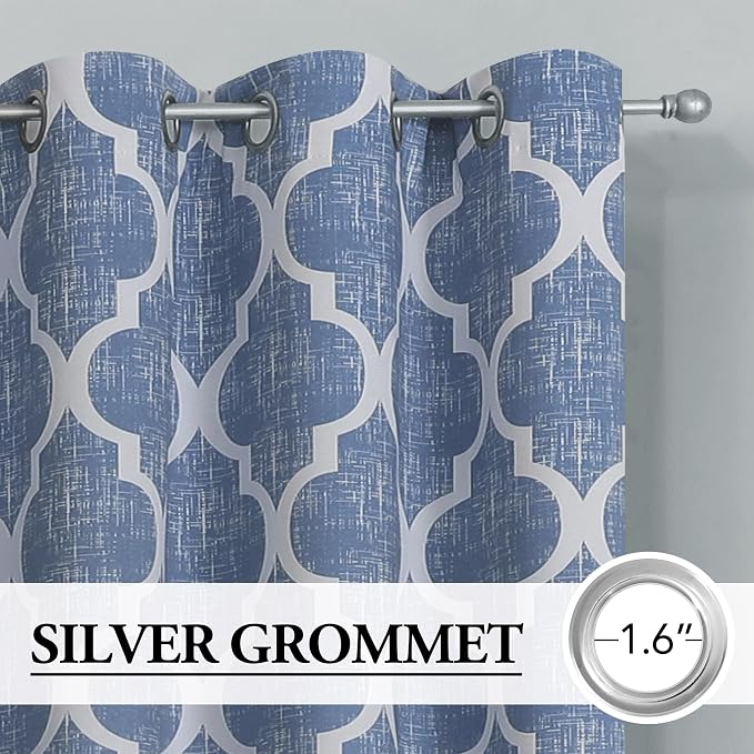 Beauoop 100% Blackout Curtains 90 Inches Long 2 Panels - Image 2