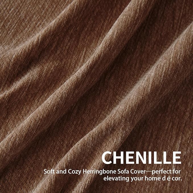 Couch Cover for Dogs, Boho Sofa Covers for 2 Cushion Couch, Chenille Sofa - Image 6