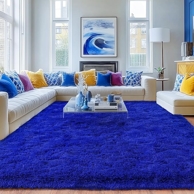 Rugs for Living Room 5x7, Soft Shaggy Modern Shag Area Rug for Bedroom by Quntue