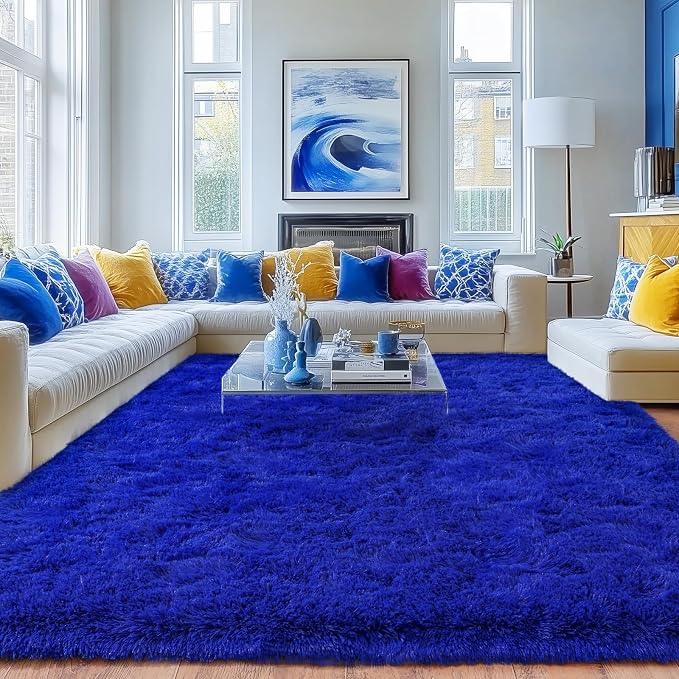 Rugs for Living Room 6x9, Soft Shaggy Modern Shag Area Rug for Bedroom - Image 7