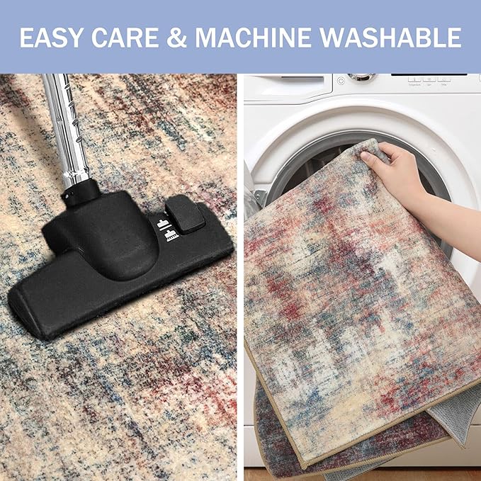 IOHOUZE Abstract Runner Rug 3x20 Ft Extra Long Washable Runners - Image 3