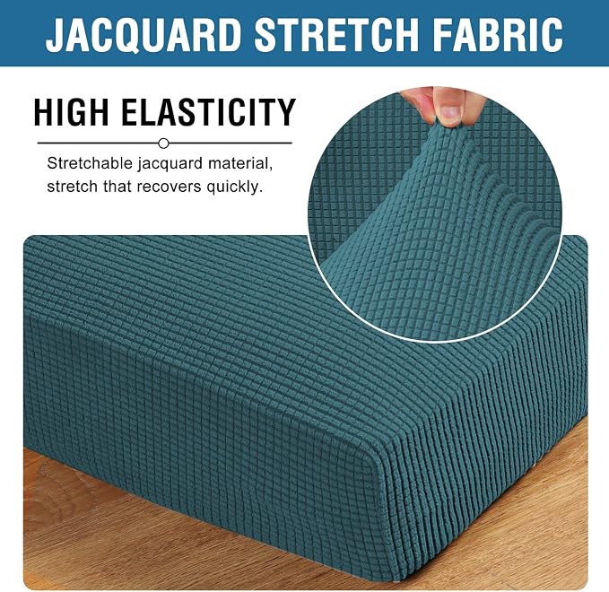 H.VERSAILTEX Super Stretch Couch Cushion Covers Sofa Cushion Slipcovers - Image 4