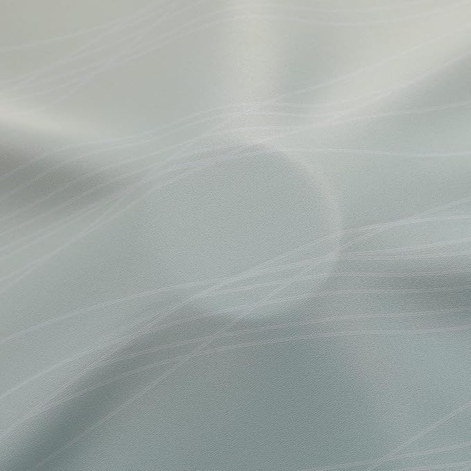 Estelar Textiler Aqua and Beige Gradient Blackout Curtains 84 Inches Long - Image 8