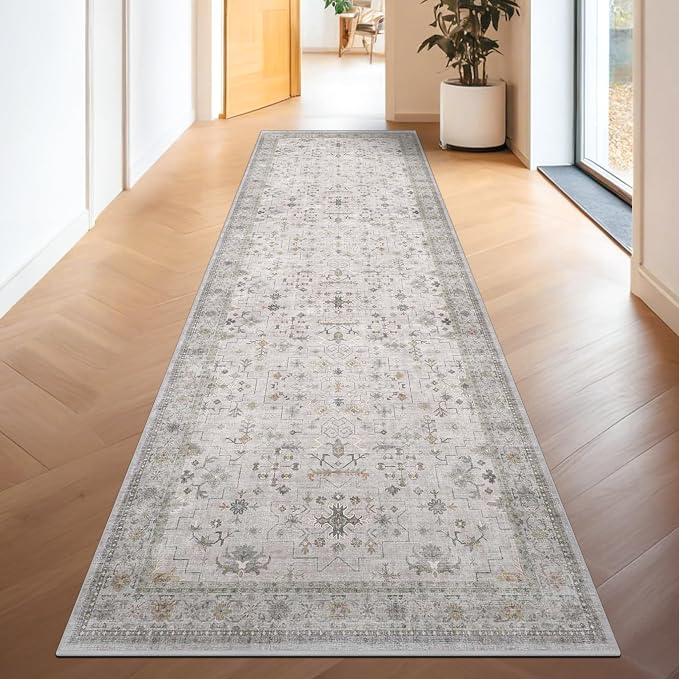 Hazo Haus Floral 3x8 Wide Hallway Runner by HazoHaus