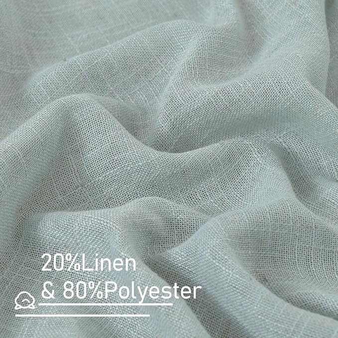 LAMIT Linen Blended Curtains 72 inch - Image 3