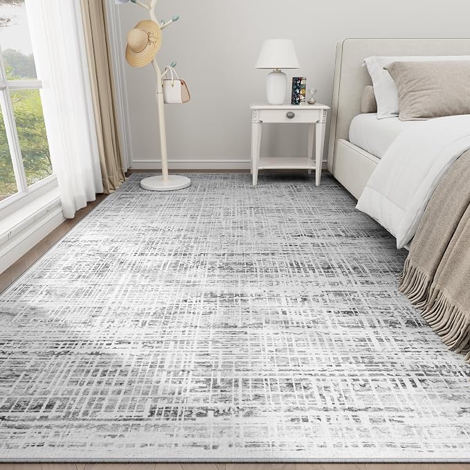 9x12 Area Rugs Washable Rug: Anti-Skid Abstract Modern Living Room Rug Soft - Image 9