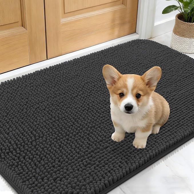 OLANLY Dog Door Mat for Muddy Paws 30x17, Absorbs Moisture and Dirt, Absorbent by OLANLY